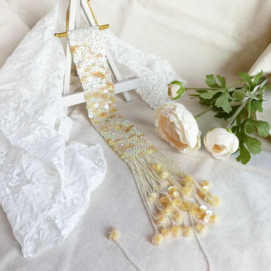 ビーズ織りタペストリー「先端の時間」✨