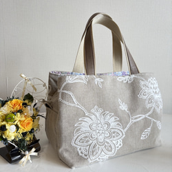 【ファッション通販】の商品をすべて ツイントートバック tumugi トートバッグ 蝶々刺繍 楕円底タイプ トートバッグ