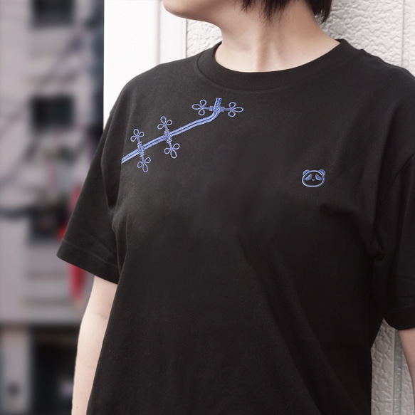チャイナ風の刺繍Tシャツ 1枚目の画像