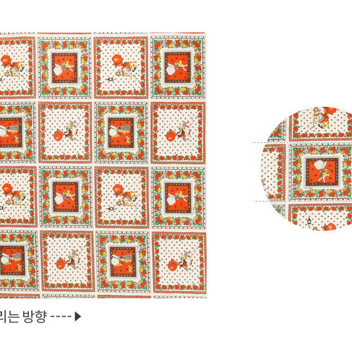 USA 生地 ヴィンテージ風 ローズガーデン コットン100％シーチング