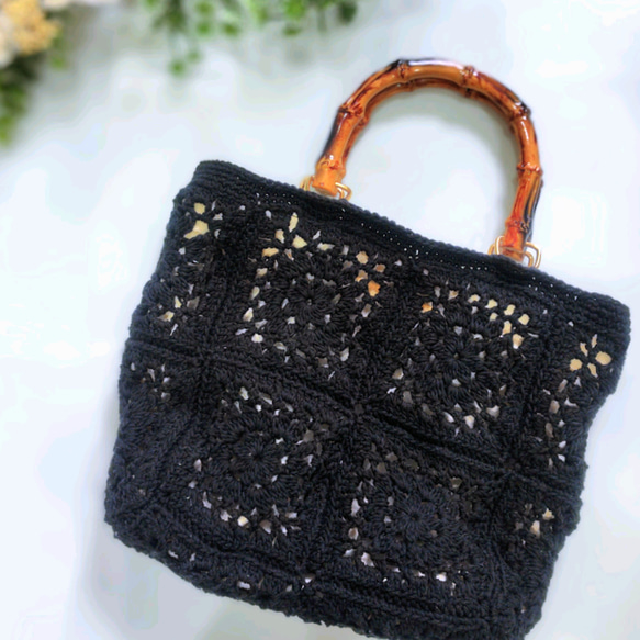 Kilim ARTS バンブーハンドル バッグ セール】編み込みかごバンブーハンドルバッグ（かごバッグ