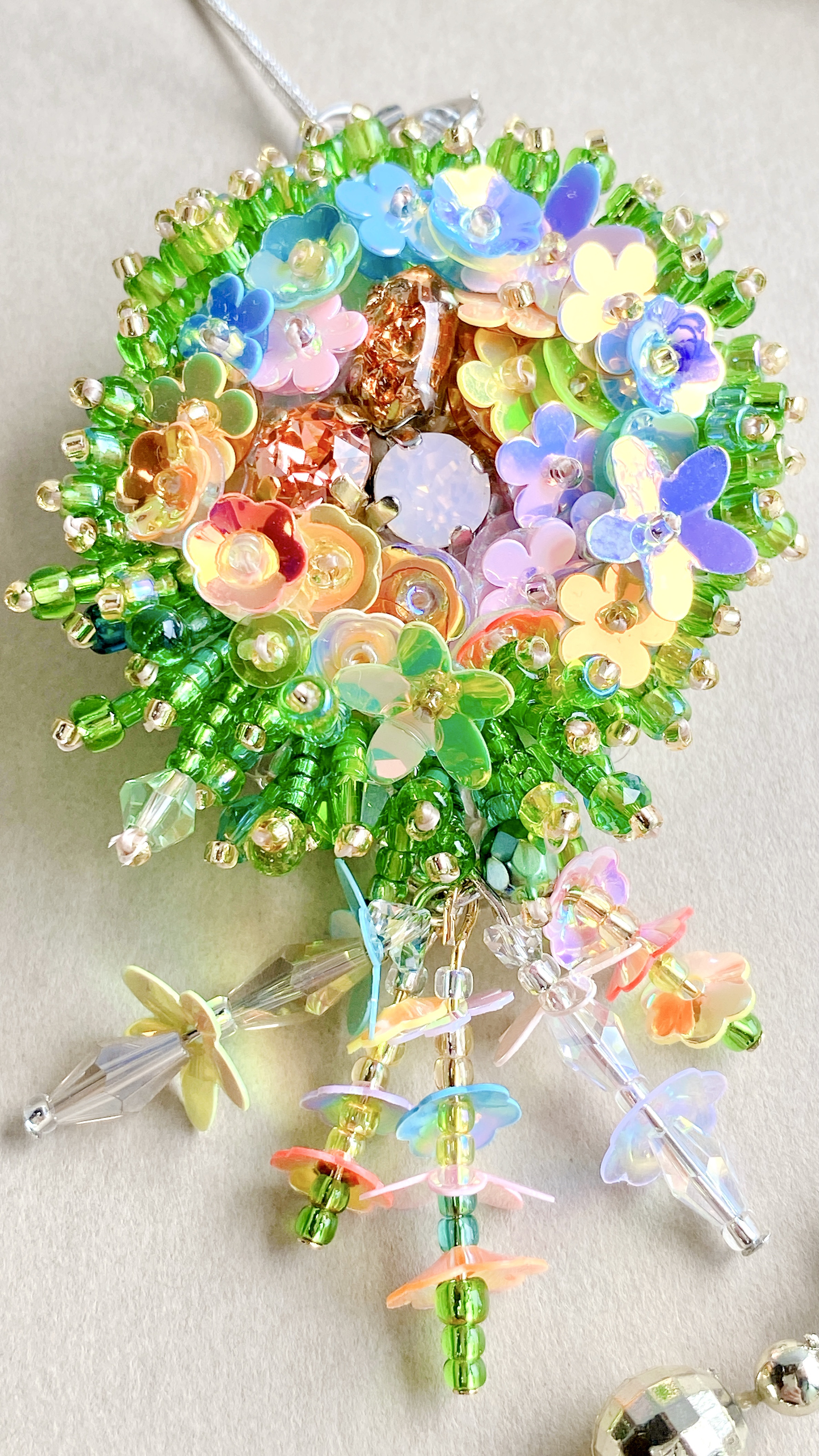 Gree Cotton Candy花束2WAY Brooch & Bag Charm