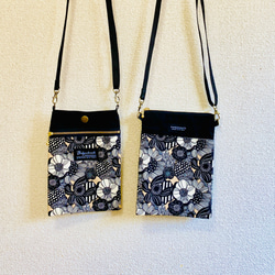 ＊スマホショルダー＊スマホポーチ＊コサッシュ＊北欧風＊花柄 11枚目の画像