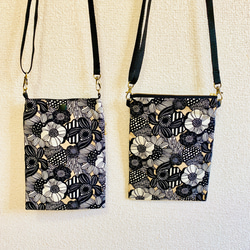 ＊スマホショルダー＊スマホポーチ＊コサッシュ＊北欧風＊花柄 12枚目の画像