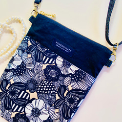 ＊スマホショルダー＊スマホポーチ＊コサッシュ＊北欧風＊花柄 7枚目の画像