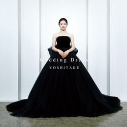 オーダー制作】ウエディングドレス.黒.カラードレス.ベロア