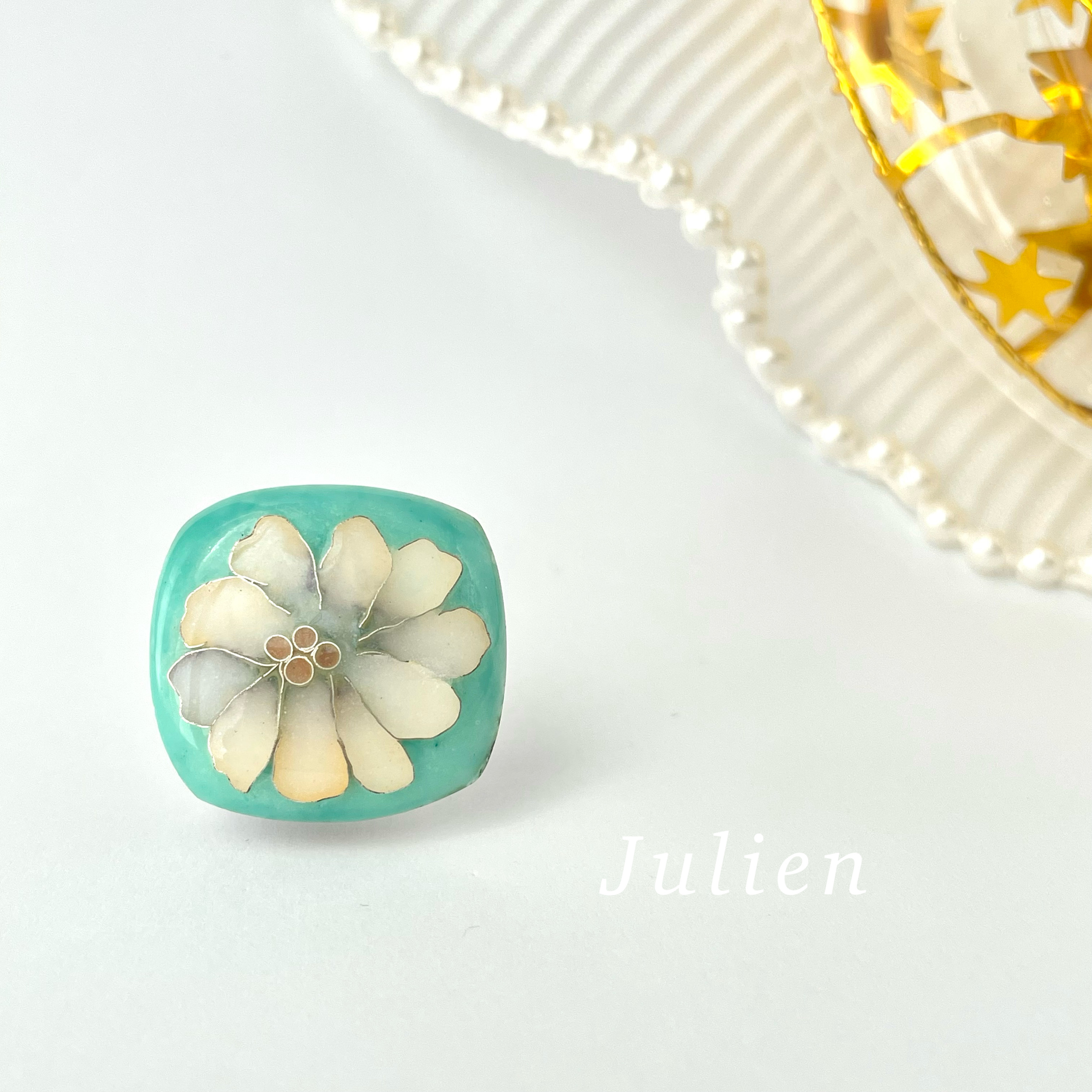 有線七宝ピンブローチ・ラペルピン(814)