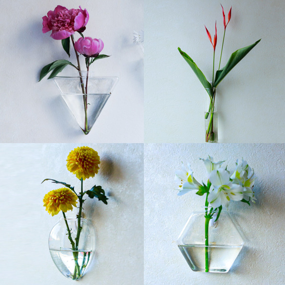 感謝を込めて280円OFF【フック付き壁掛け花瓶/しかく】倒れない花瓶で話題！ 12枚目の画像