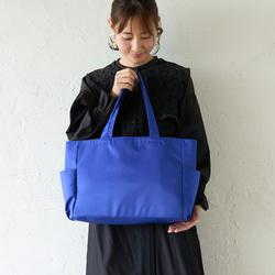 軽い！ 大人かわいい♪ エアーチュールのトートバッグ オリーブ