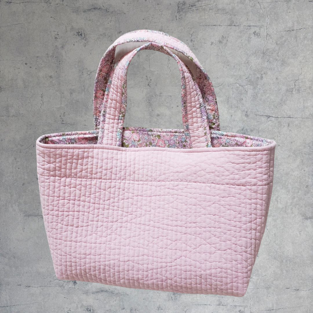 リバティ タナローン Michelle ミシェル ピンク ヌビ トートバッグ ポケット付き