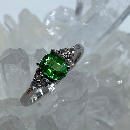 専用TASAKI ツァポライト　リング　グリーングロッシュラーガーネット　リング TASAKI ツァポライトリンググリーングロッシュラーガーネットリング