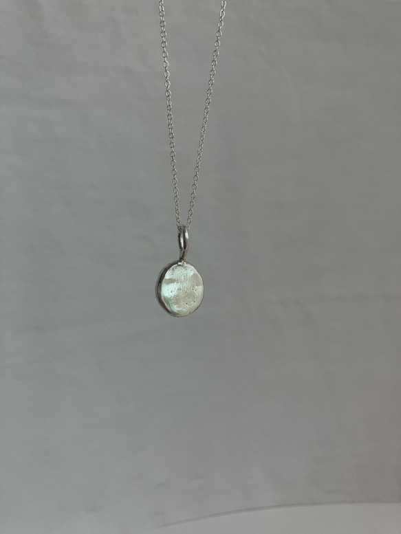 最高級 オーバル 溶かしたsilver ペンダント ペンダント ネックレス ネックレス・ペンダント