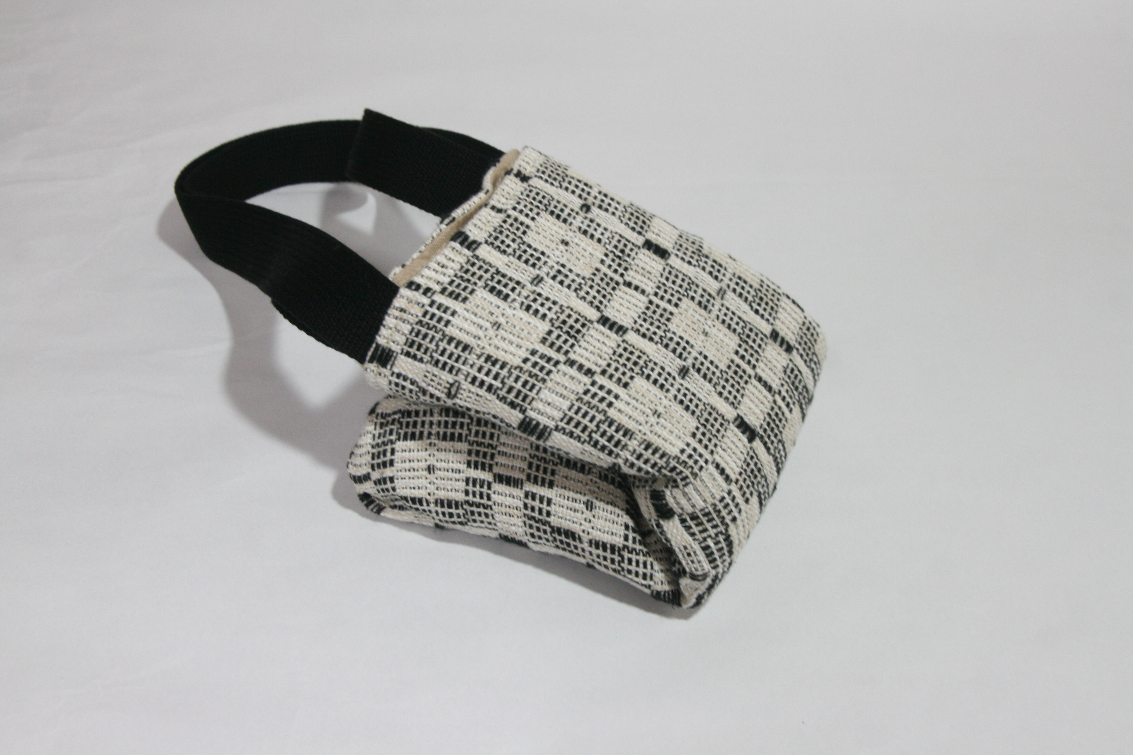 洗える!北欧手織りトートバッグ(黒)(やわらか) 洗える!北欧手織りトートバッグ(黒)(やわらか)