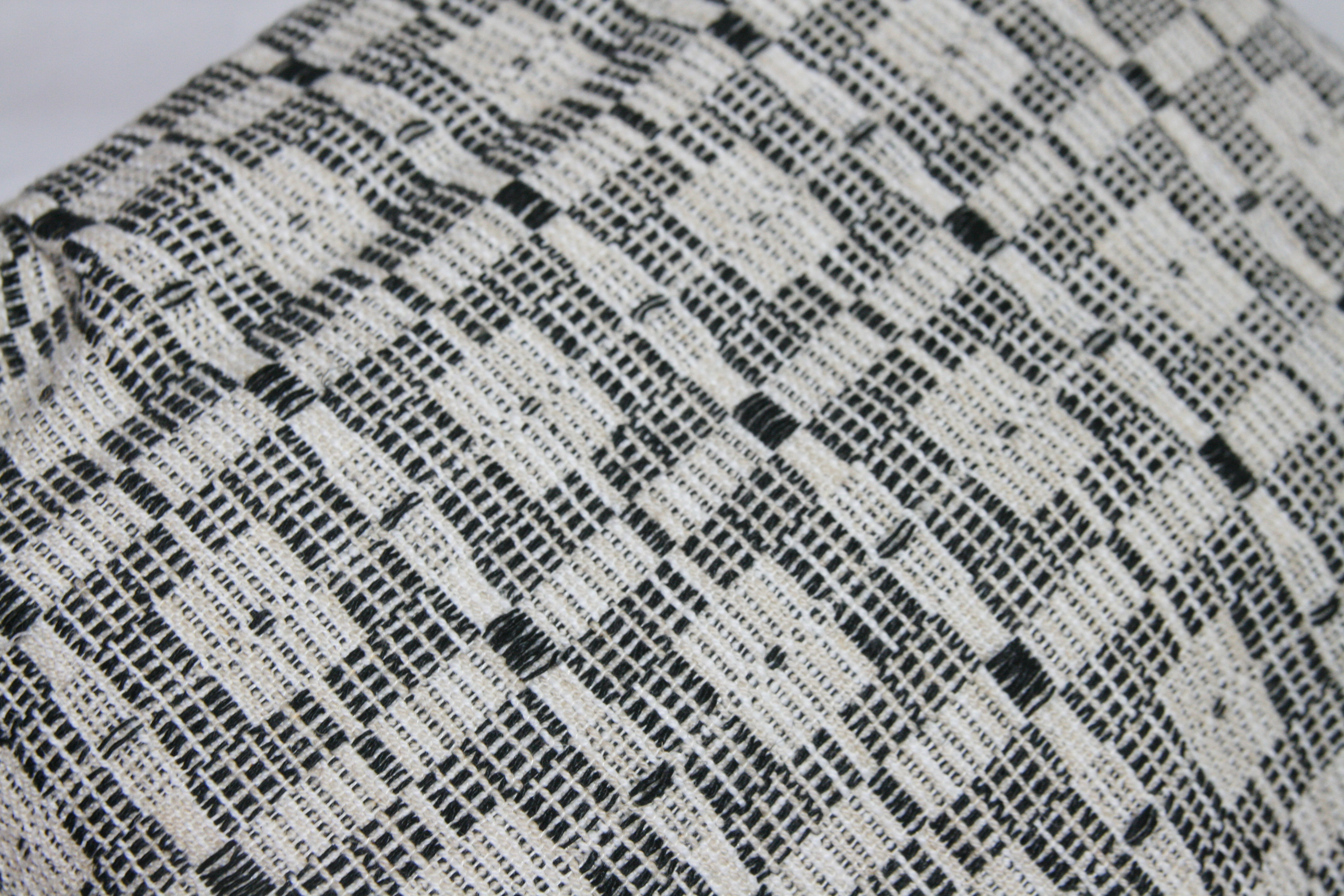 洗える!北欧手織りトートバッグ(黒)(やわらか) 洗える!北欧手織りトートバッグ(黒)(やわらか)