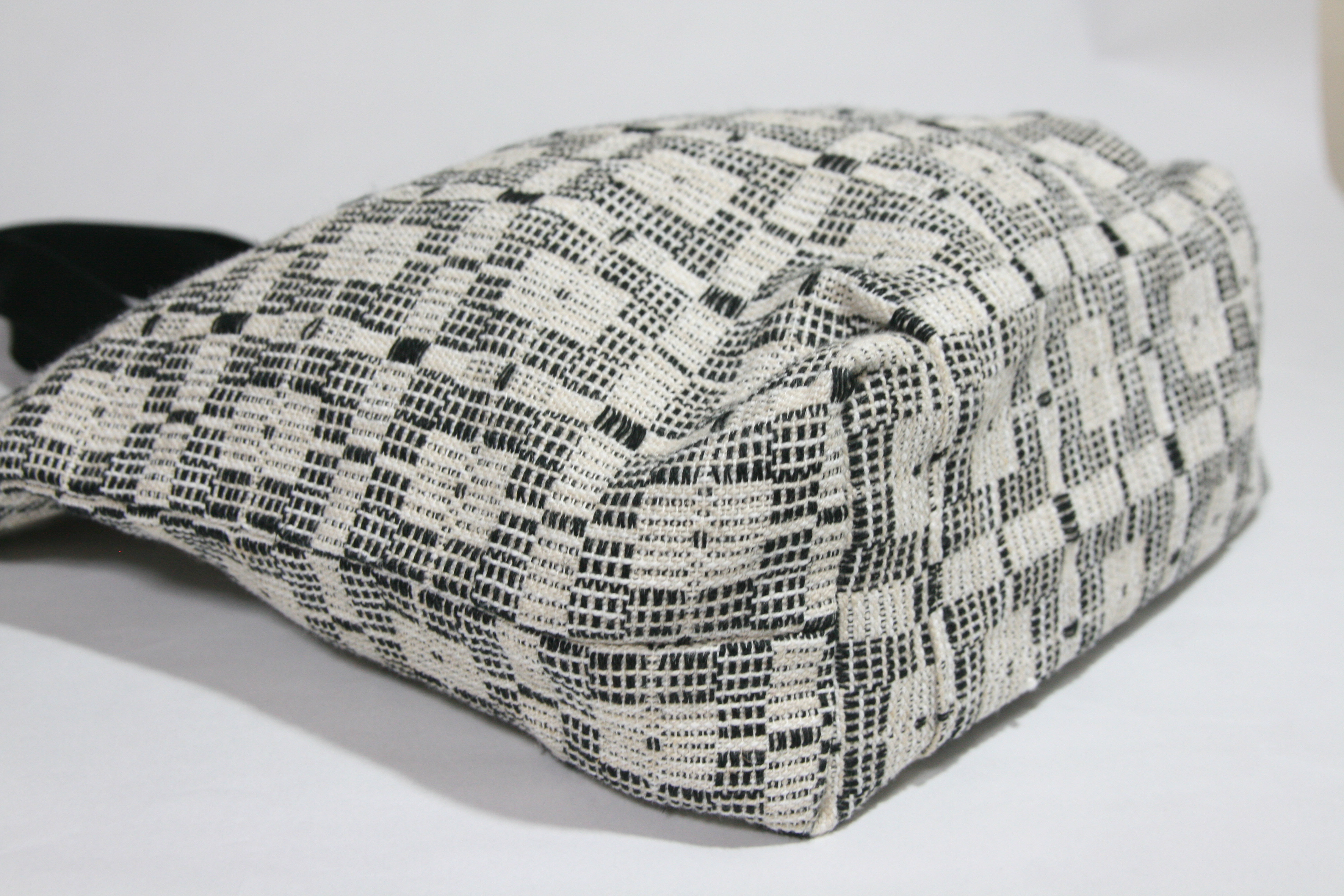 洗える!北欧手織りトートバッグ(黒)(やわらか) 洗える!北欧手織りトートバッグ(黒)(やわらか)