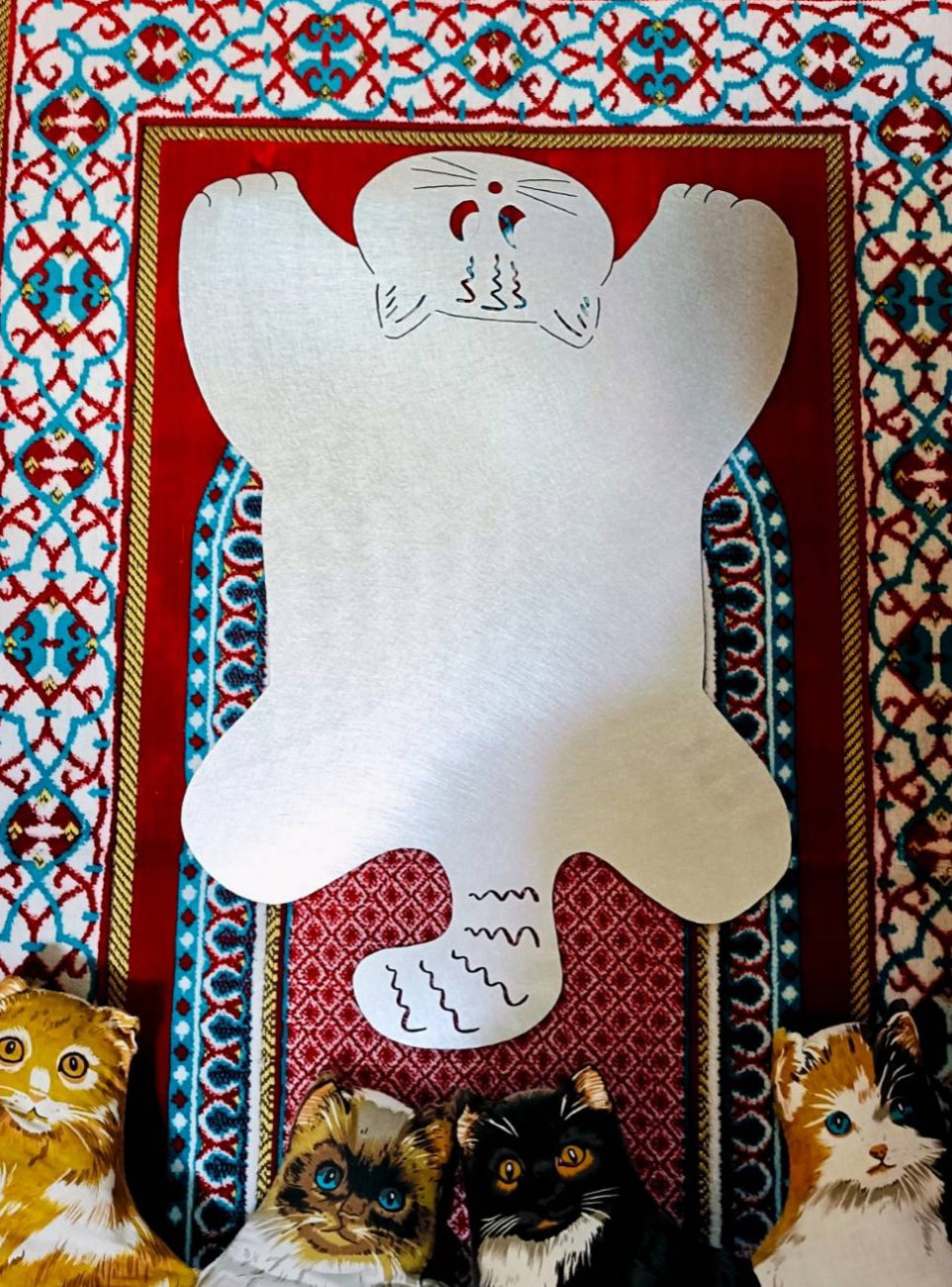 【受注生産】猫型アルミプレート