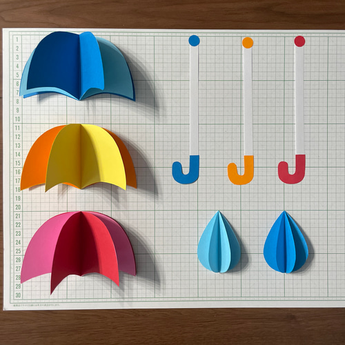 アジサイ壁面飾り 梅雨壁面 6月壁面 ハンドメイド その他アート Rena