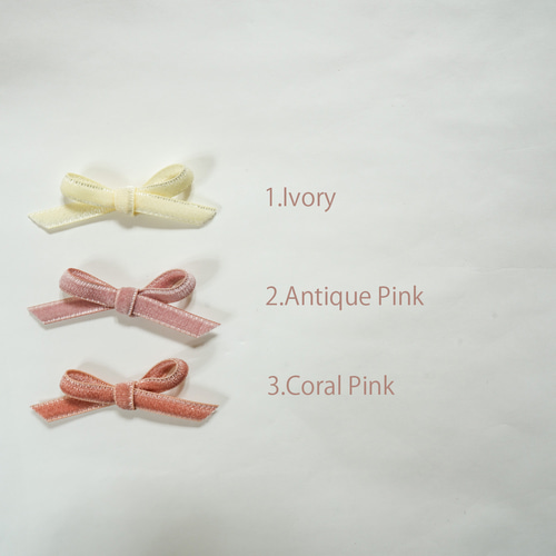 ベルベットリボン クリップ キッズヘアクリップ ベビーヘアクリップ