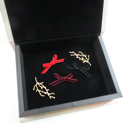 ベルベットリボン クリップ キッズヘアクリップ ベビーヘアクリップ