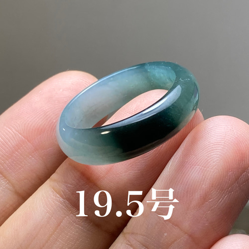 L13-82高氷種竹節リング氷青花15.0号グアテマラ産 A貨 本翡翠 くりぬき L13-83高氷種竹節リング氷青花15.0号グアテマラ産 A貨 本翡翠
