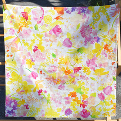 kuuki　Wガーゼハンカチ（flower） 6枚目の画像