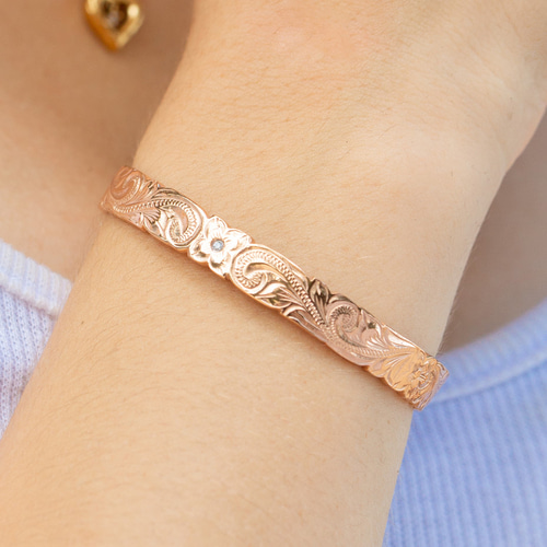 ハワイアンジュエリー　バングル　14k Hawaiian jewelry ハワイアンジュエリー バングル | Renatus