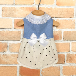 犬服 ギンガムチェック(水色) ペット服・アクセサリー megu-megu