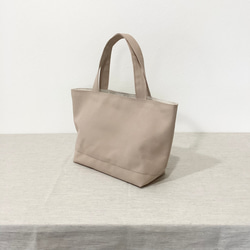 シンプルな8号帆布トートバッグ＊ベージュ＊カーキ＊ネイビー＊安芸帆布 3枚目の画像