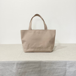シンプルな8号帆布トートバッグ＊ベージュ＊カーキ＊ネイビー＊安芸帆布 2枚目の画像