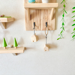 家のキーホルダー2個セット《 ナチュラル雑貨 》 4枚目の画像