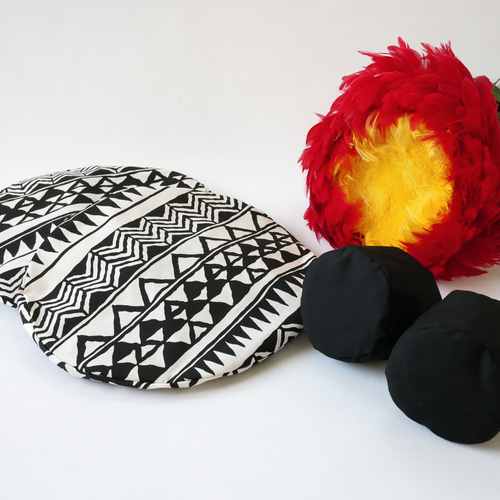 ウリウリケース ブラック×生成り フラダンス 楽器ケース その他バッグ