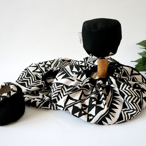 ウリウリケース ブラック×生成り フラダンス 楽器ケース その他バッグ