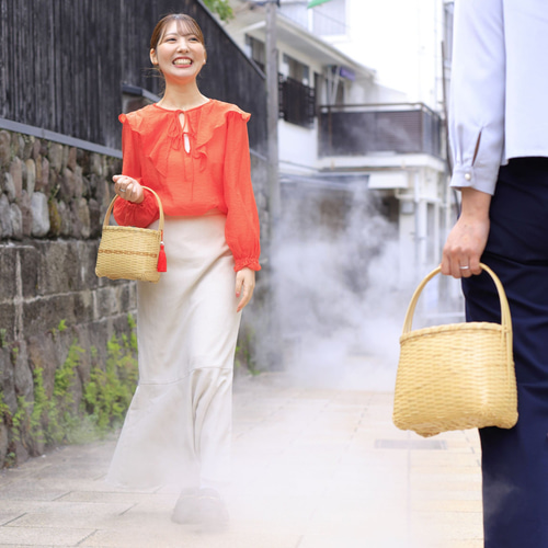 竹編 籠バッグ 日本製 大分産 受注生産 【代理販売です】 かごバッグ