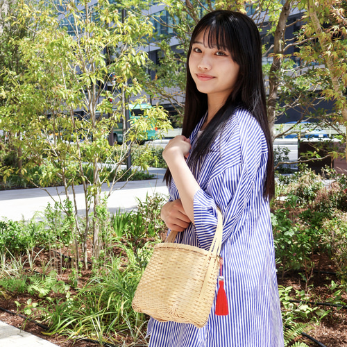 竹編 籠バッグ 日本製 大分産 受注生産 【代理販売です】 かごバッグ