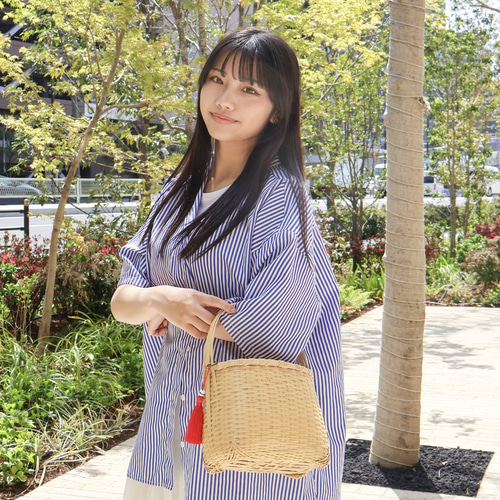 竹編 籠バッグ 日本製 大分産 受注生産 【代理販売です】 かごバッグ