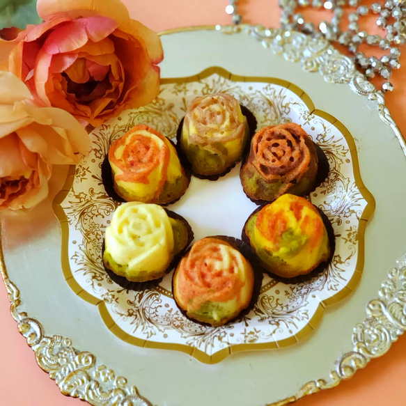 むさしのに咲くバラ6個Set】バラ型のフィナンシェ 焼き菓子 BellaDonna