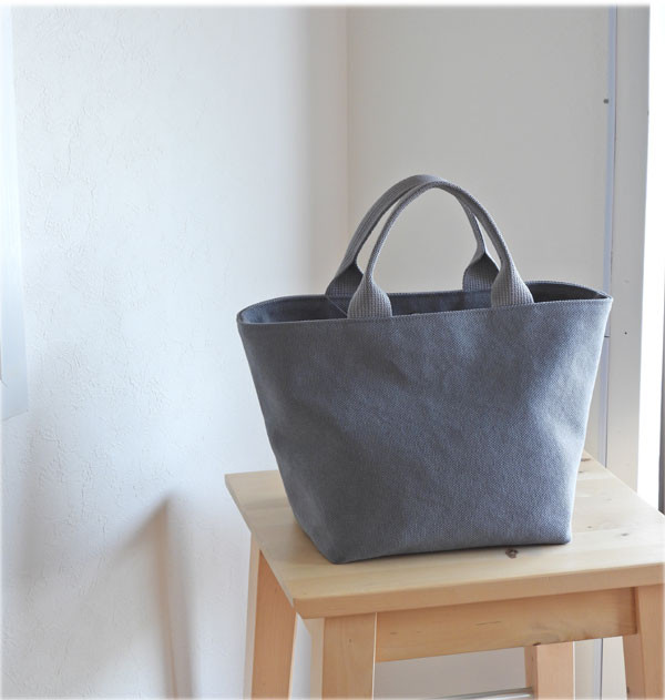 キャンバスミニトート　グレー（ 限定生地 ）