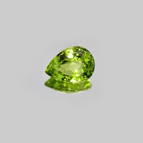 天然ペリドット 1.50カラット ペアシェイプ ペリドット 1.63ct ルース チェッカーカット ペアシェイプ 天然石