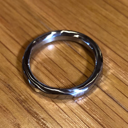 titanium ring silver rock チタン リング 指輪 5枚目の画像