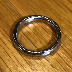 titanium ring silver rock チタン リング 指輪 4枚目の画像