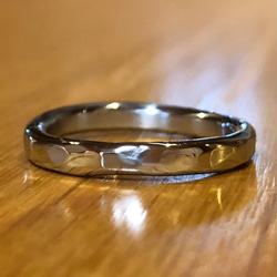 titanium ring silver rock チタン リング 指輪 3枚目の画像