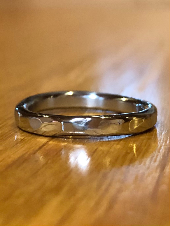 titanium ring silver rock チタン リング 指輪 3枚目の画像