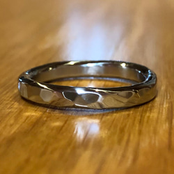 titanium ring silver rock チタン リング 指輪 2枚目の画像