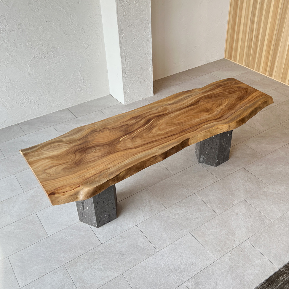 クスノキ ダイニングテーブル 一枚板テーブル  2080mm×875mm×715mm 40mm