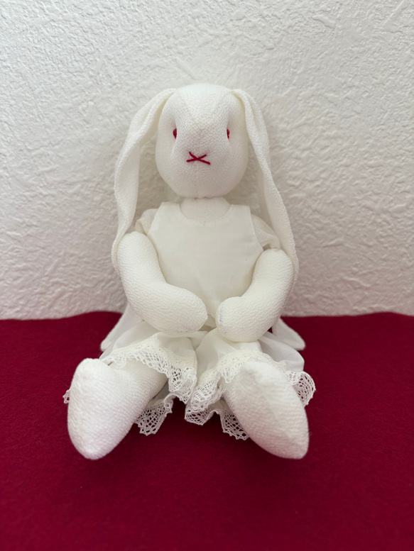たれ耳うさぎさんの着せ替えセット　　0228 1枚目の画像
