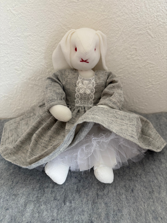 たれ耳うさぎさんの着せ替えセット　　0228 8枚目の画像