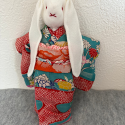 たれ耳うさぎさんの着せ替えセット　　0228 5枚目の画像