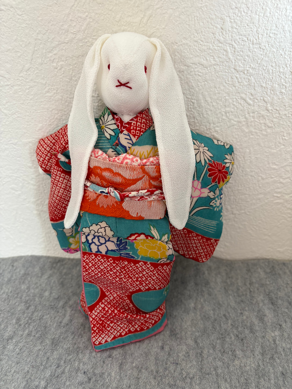 たれ耳うさぎさんの着せ替えセット　　0228 5枚目の画像