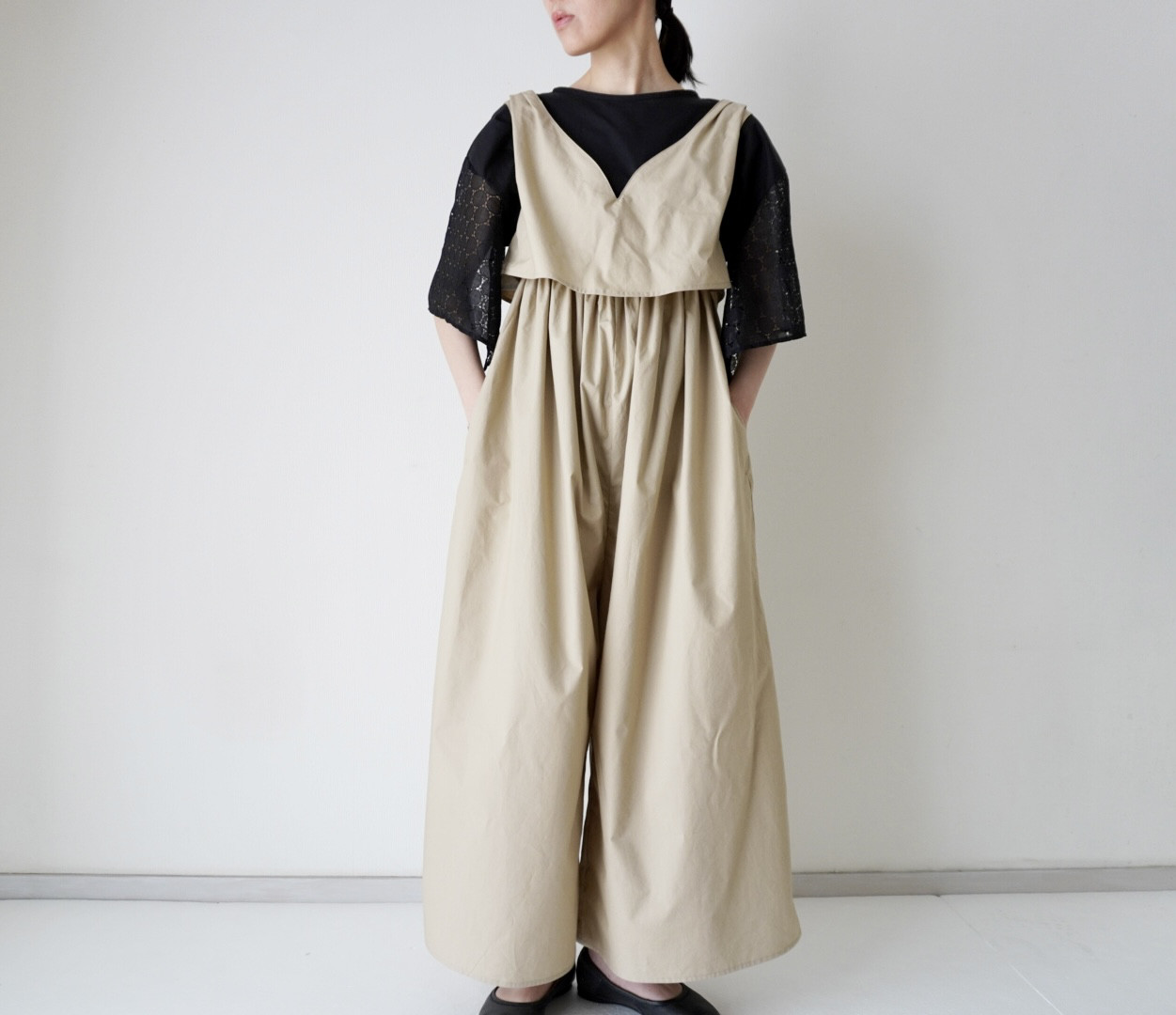 COMBINAISON パンツ sand beige