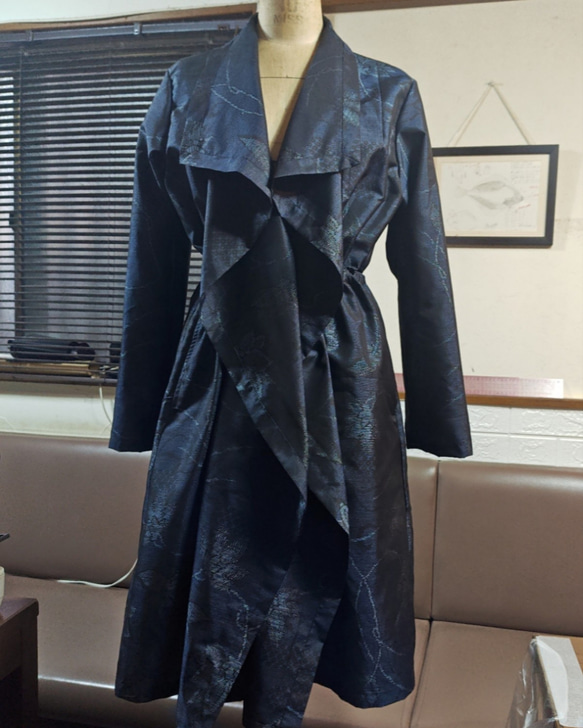 のりさん 着物リメイク＊大島紬コート de1f84de851632e502234b86a719c4